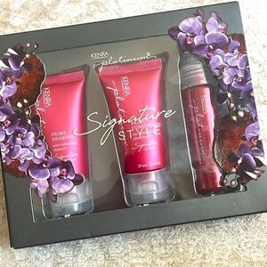 Brand New Kenra Platinum Prime Shampoo & Conditioner Invisible Top Coat Gift Set